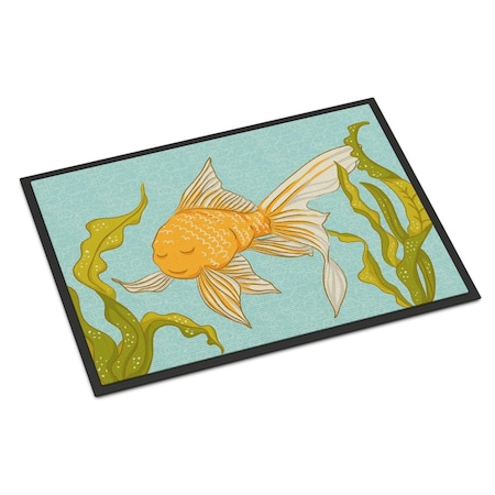 Carolines Treasures Gold Fish Indoor Or Outdoor Mat - 24 x 36 in. BB8544JMAT
